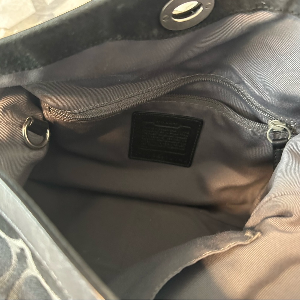 Coach Black Monogram Purse - Picture 6 of 7